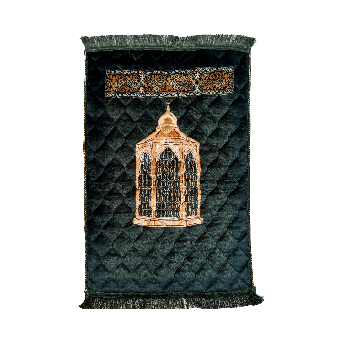 Maqam e Ibrahim Emerald Series - Premium Quilted Prayer Mat