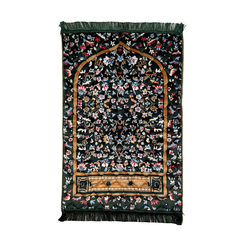 Emerald Paradise Blossom - Premium Quilted Prayer Mat