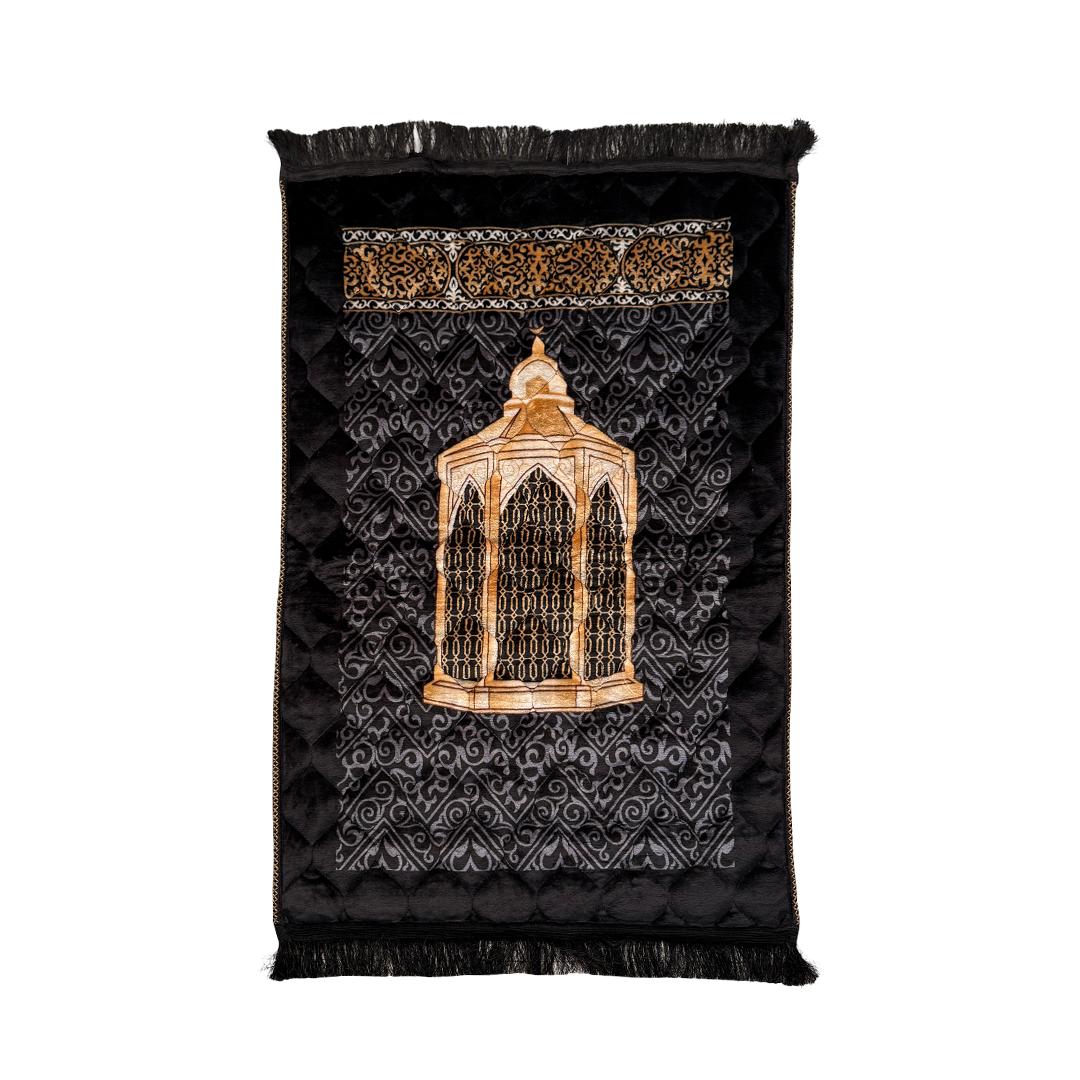 Maqam e Ibrahim Noir Series - Premium Quilted Prayer Mat