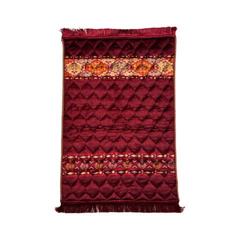 Crimson Royal Legacy - Premium Quilted Prayer Mat