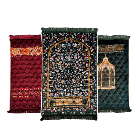 Premium Quilted Prayer Mat's - Pack Of 3
