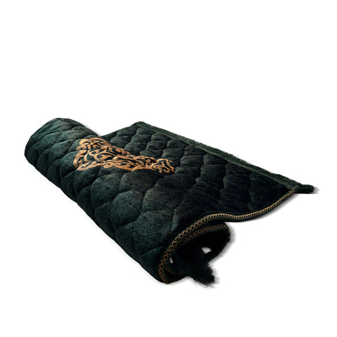 Emerald Crest Harmony – Premium Quilted Prayer Mat